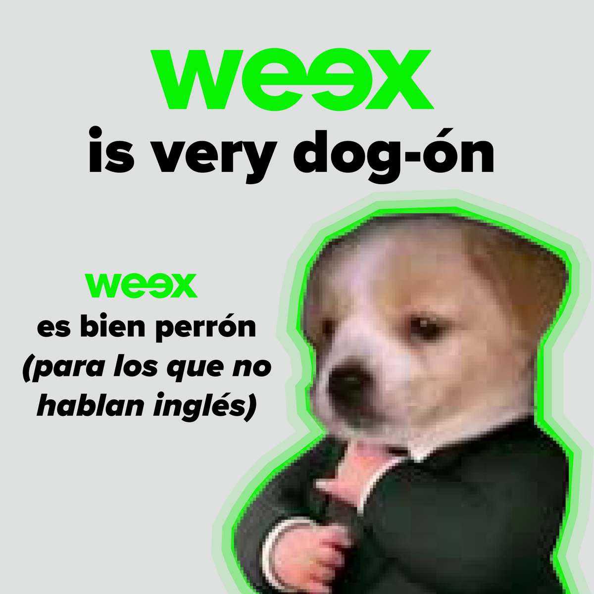 weexmx's tweet photo. 🐩 Weex es bien perrón y en cualquier idioma 😎💚

#Weex #Telefonia #Prepago #TuMejorOpcion #SimMX #Meme #SaldoWeex
weex telefonía prepago sim méxico tu mejor opción meme saldo https://t.co/8WOjWLBgFU