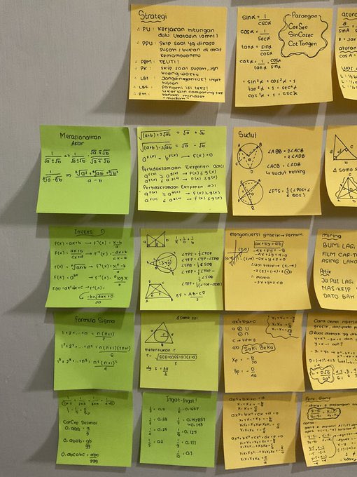 syturnz's tweet image. ─✧ catatan kecil/rumus cepat utbk