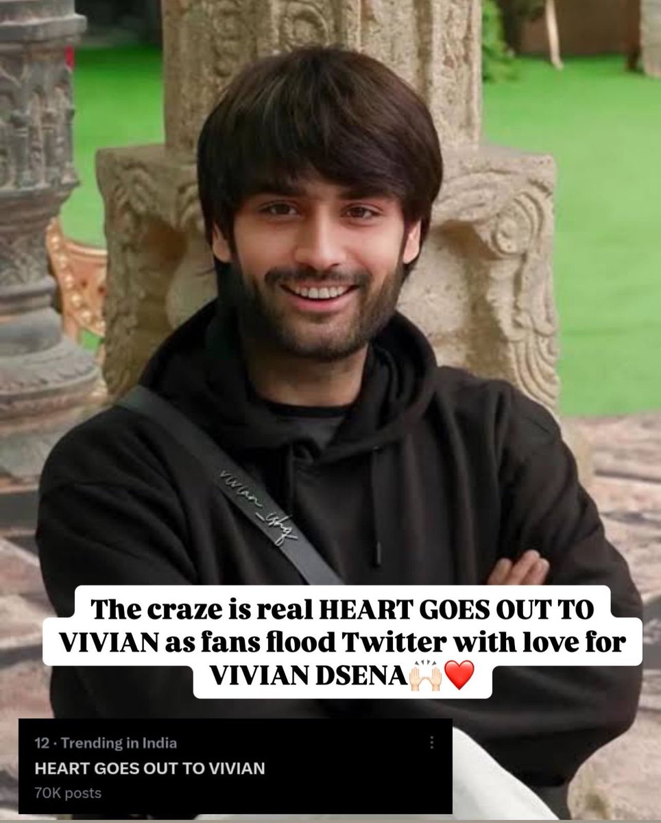 riyazkivines's tweet photo. Public Craze is Real 
HEART GOES OUT TO VIVIAN
My Vote for @VivianDsena01 
HEART GOES OUT TO VIVIAN
#VivianIsTheBoss #BBKingVivian 
#BigBoss18 @ColorsTV @BeingSalmanKhan @JioCinema 
Thank❤🙏 https://t.co/yUXztjv1cj