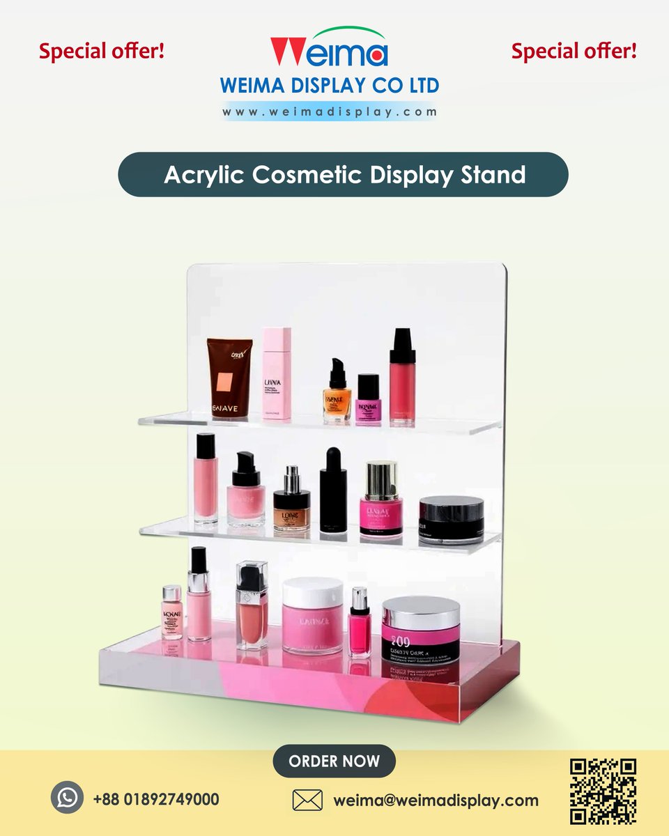 p_weima's tweet photo. #AcrylicCosmeticDisplay #BeautyDisplayStand #CosmeticDisplayStand #AcrylicDisplayStand
#RetailDisplays #BeautyCounter #MakeupDisplay #SkincareDisplay #DurableAcrylicStand #CustomizableDisplay 
#BeautyBrand #ProductShowcase https://t.co/1wcGvqbJIM