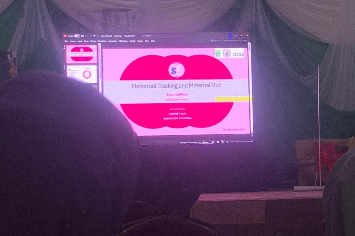 Princessy_A's tweet photo. Empowered women, empowered health! #SecuredFlow incorporates personalized menstrual tracking, pregnancy support and maternal resources which are proven ways in reducing maternal mortality and morbidity!
#My3MTT #3MTTHACKATHON #3MTTBauchi #3MTTNigeria
@3MTTNigeria https://t.co/rR55lVIDyA