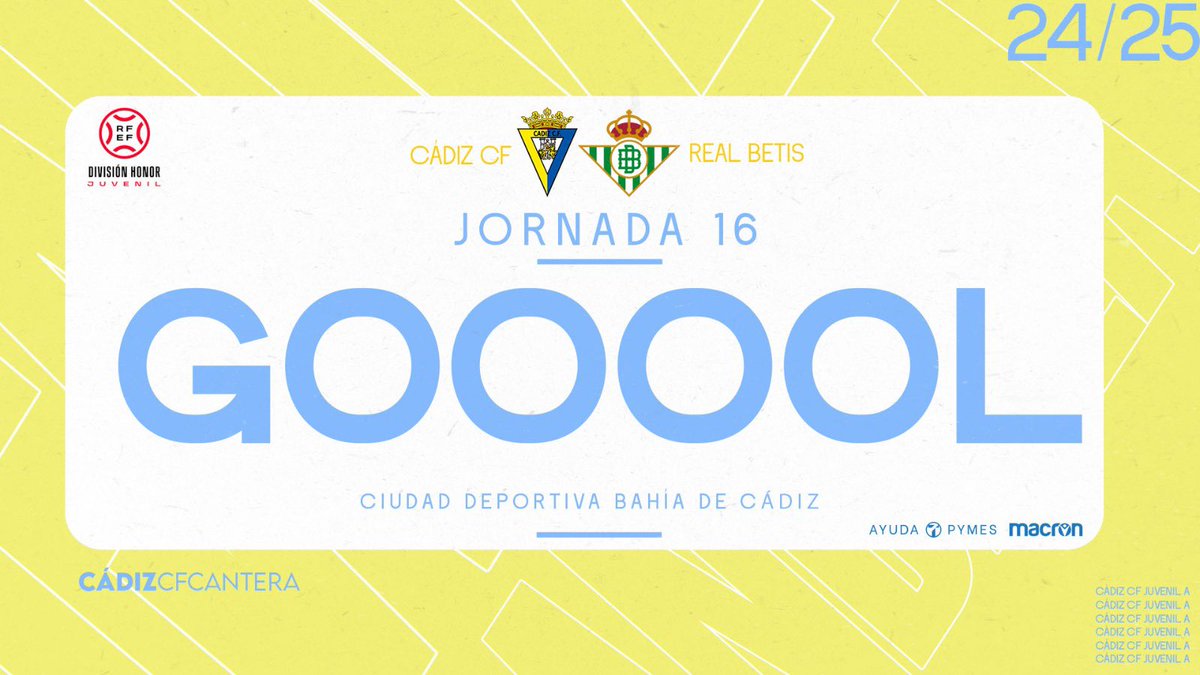 CanteraCadista 💛💙

Juvenil A | 1-1 | Min. 63 | ¡GOOOOOOOOOOOOOOOOLLLLLLL DE SERGIO NIZA!

📺 PLAIZ y nuestros canales oficiales

#CádizRealBetis