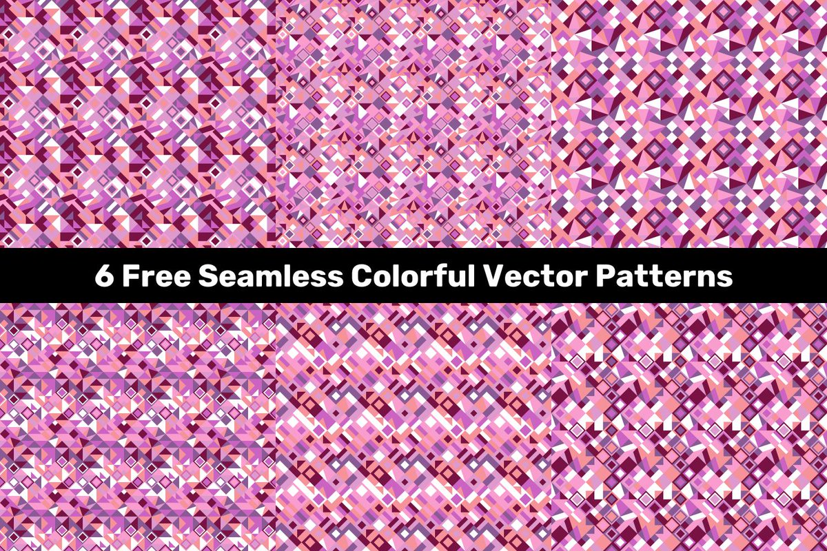 DavidZydd's tweet image. 6 Free Seamless Colorful Vector Patterns creativefabrica.com/product/6-free… #rectangle #squarepattern #VectorPatterns #seamlessgeometric #PatternCollections #VectorBackground #geometricalpattern #free #tile #geometry #FreePattern