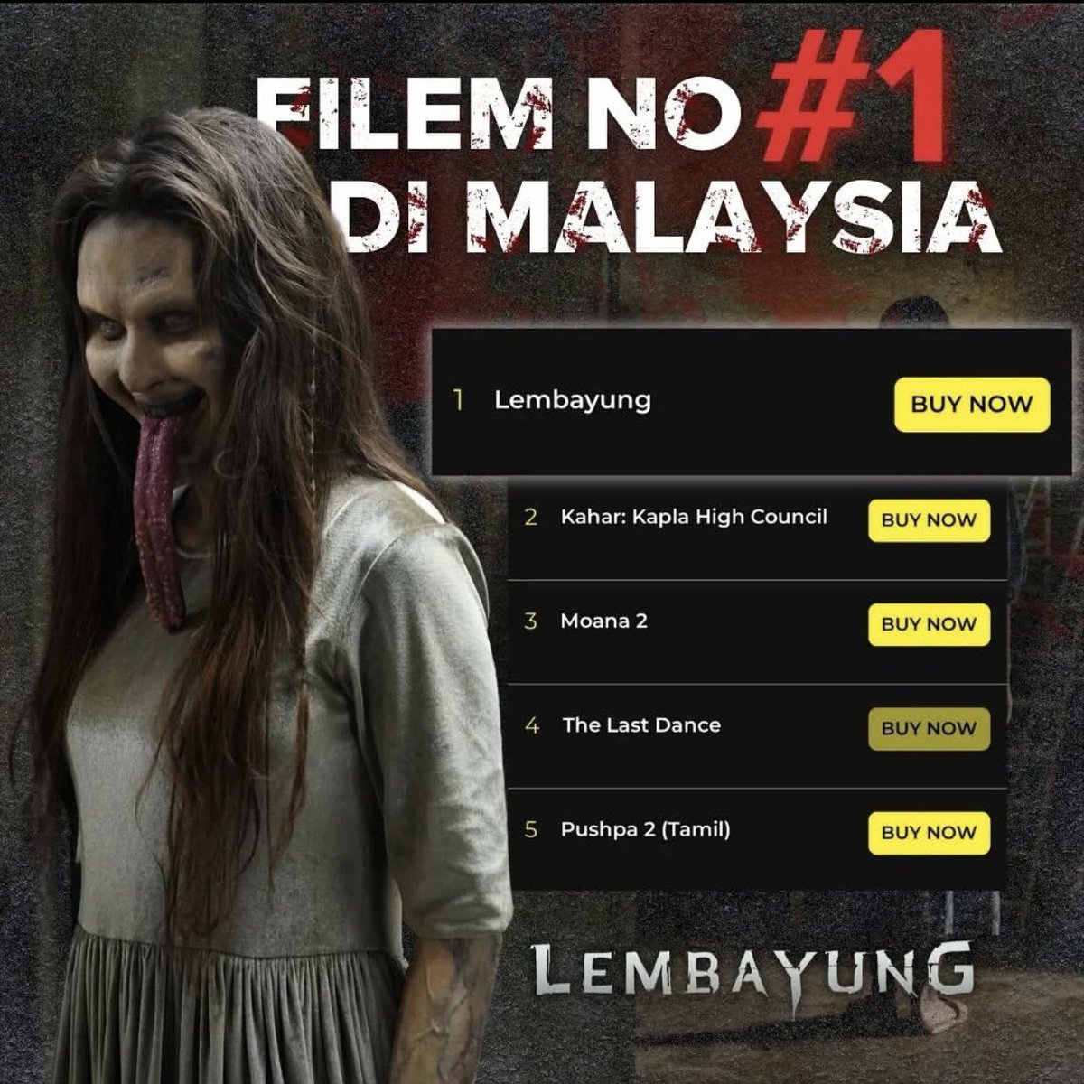 Filem yang baru menang Indonesia Trending Awards! Jom layan Lembayung weekend ni dgn kawan-kawan!

#FilemLembayung KINI DI PAWAGAM!

#LEMBAYUNG #FilmLembayung #GSCMovies
