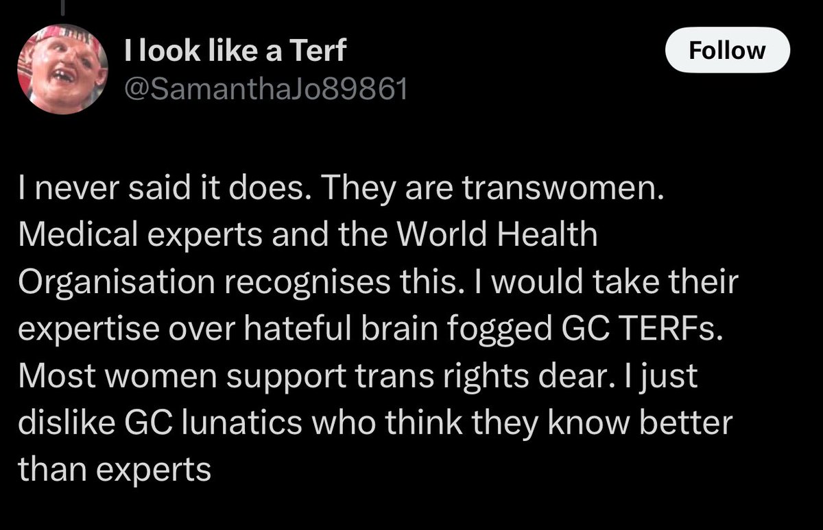 Most women pity you. You’re nothing but a charity case, a way to signal how virtuous and liberal they are, and how much they can tolerate in the name of “inclusion.” 

None of them see you as real women, not even the ones who would die before admitting as much. No one sees you as