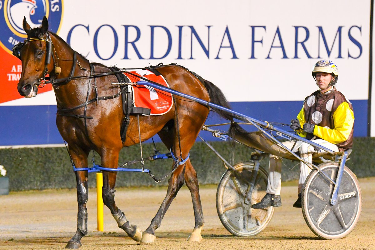 ClubMenangle's tweet photo. #RiverinaForm reigns supreme as Im Alrite for Trevor White and Cameron Hart takes out the Aspire Education &amp; Care Waratah Final.🥇

Recording a mile rate of 1.54.3, Rebounder and Barlor Heaven filled the minor placings.

Congratulations to all connections.👏

#ClubMenangle https://t.co/6QbwoM3jJ6