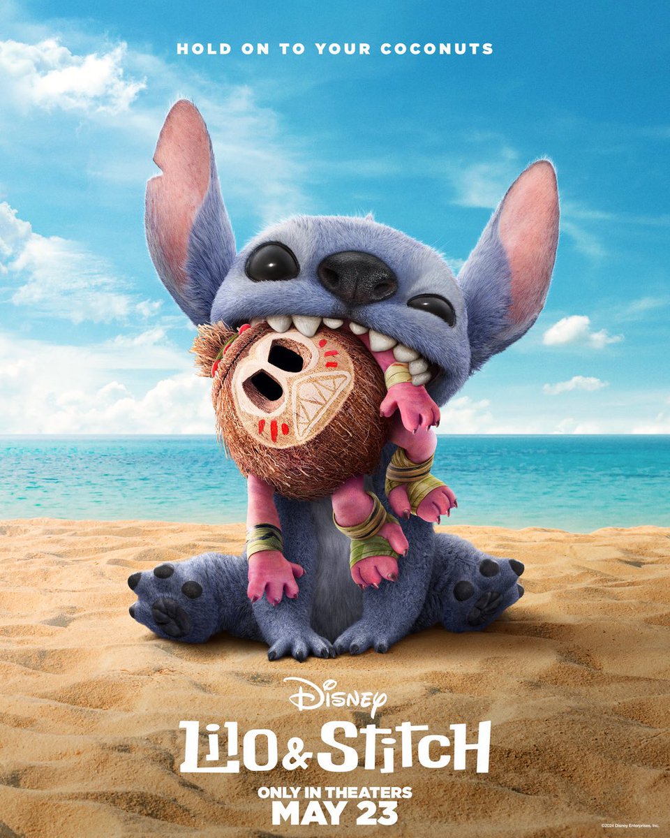PosterUpdate's tweet image. Pôsteres do live-action de 'Lilo &amp;amp; Stitch'.

Estreia em maio de 2025.

#LiloAndStitch #disney