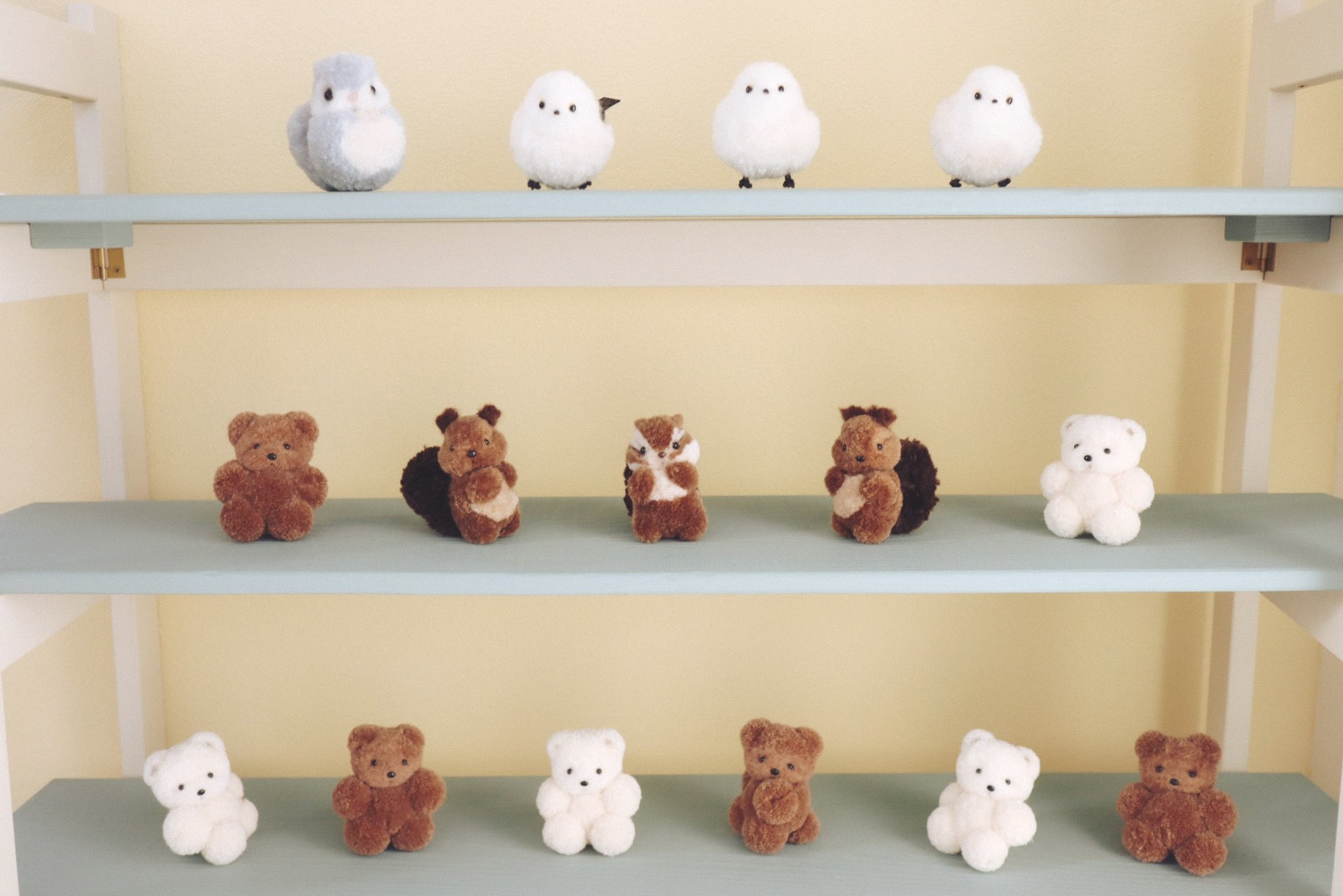 毛糸　ぽんぽん　シマリス　しろいまる様　ハンドメイド作家　ぬいぐるみ　マスコット 毛糸 ぽんぽん シマリス しろいまる様 ハンドメイド作家