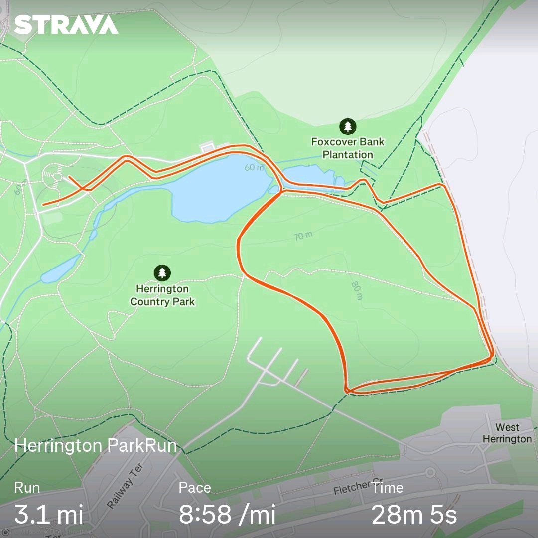 Happy with that on a wet n Windy Saturday morning.. Thanks to all the volunteers today. #parkrun