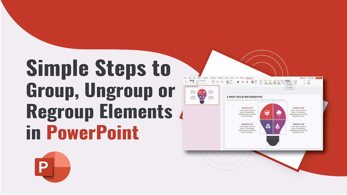 sketchbubblecom's tweet image. Simple Steps to Group, Ungroup or Regroup Elements in PowerPoint sketchbubble.com/blog/simple-st… #powerpointtips #powerpointtutorial #powerpointideas #slidetips #slidetutorial