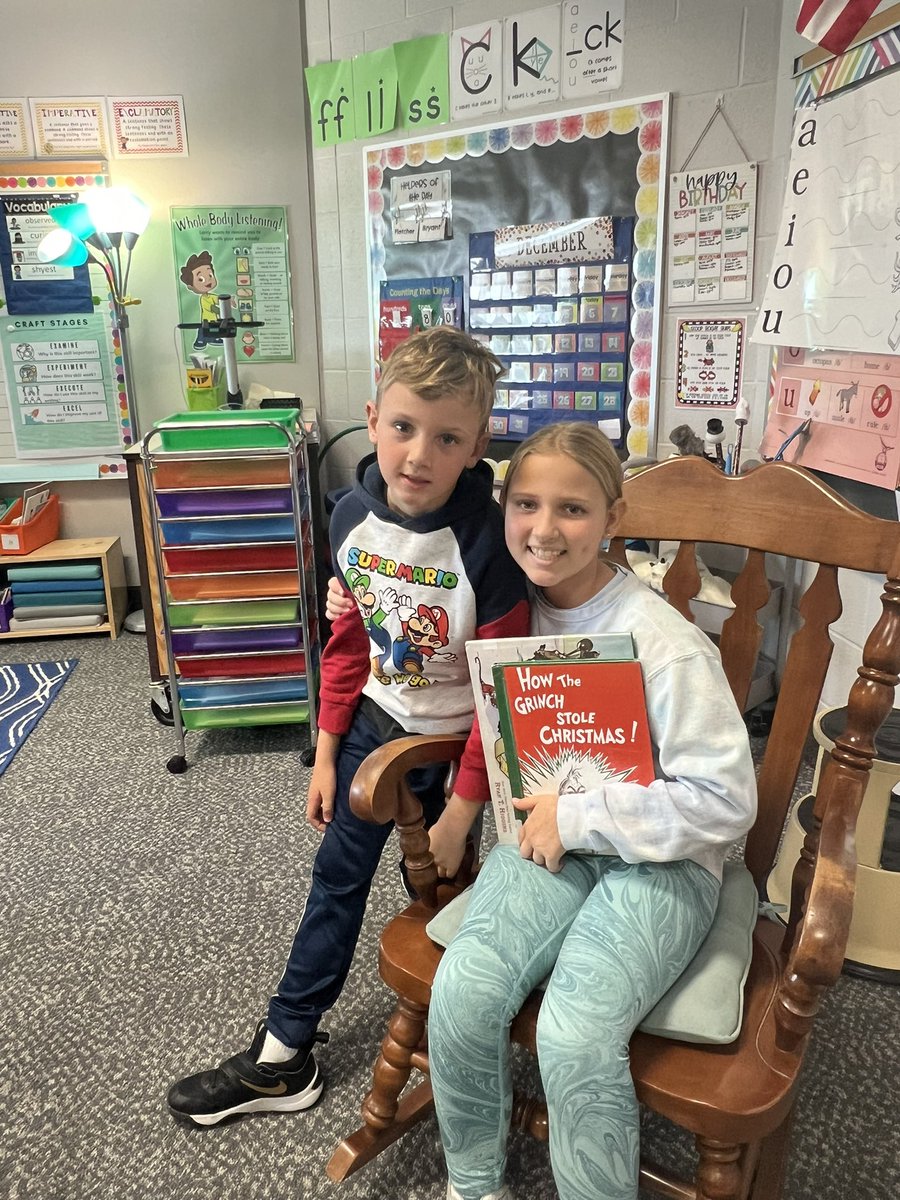 I’ve had the pleasure of having both of these siblings in my classroom. It’s so fun when one comes back as a mystery reader. She did an amazing job! <a href="/WCECCS/">West Clay Elementary</a>