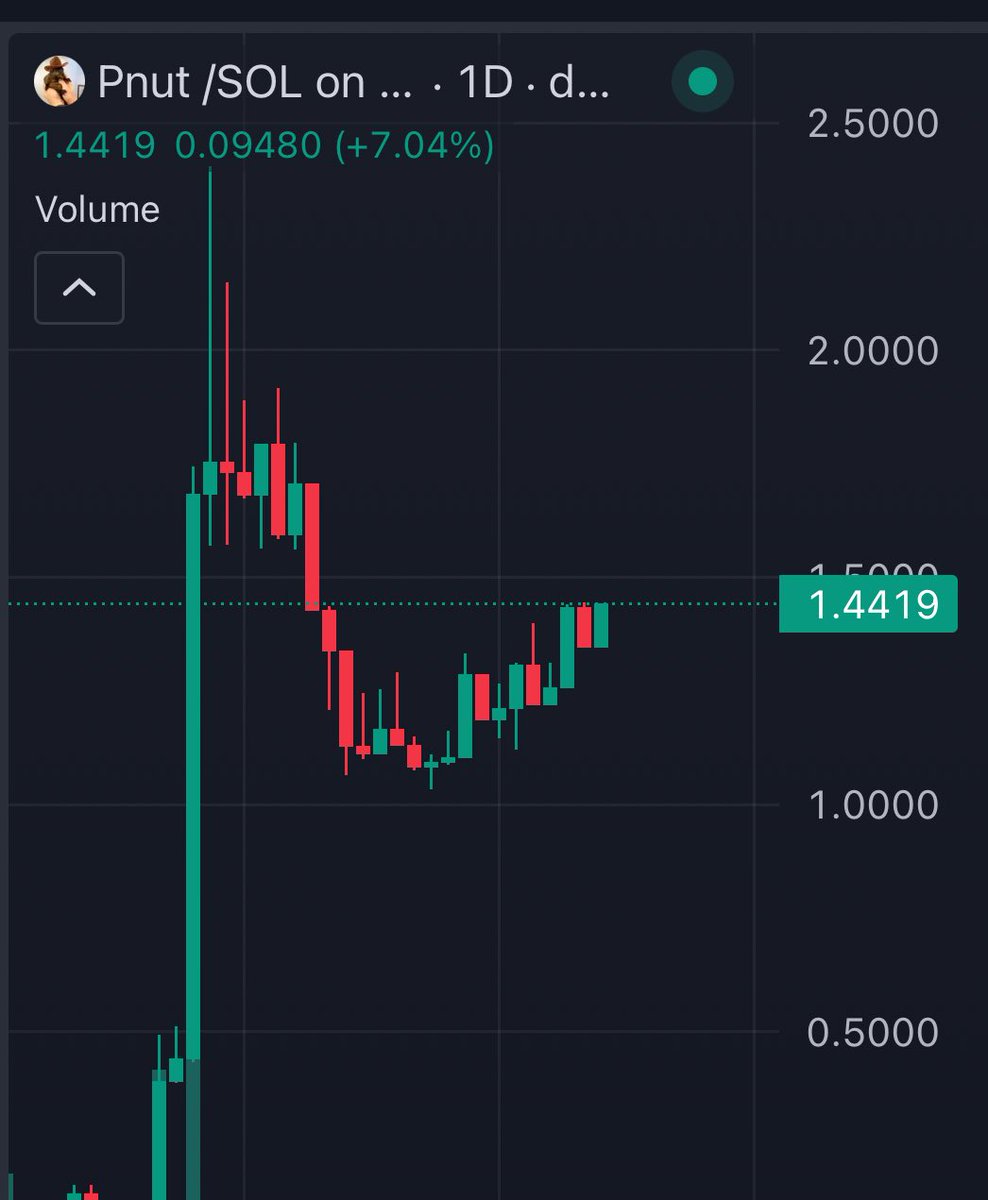 Break this level and $PNUT will go parabolic to 10B 

Almost time 

Melt facing run