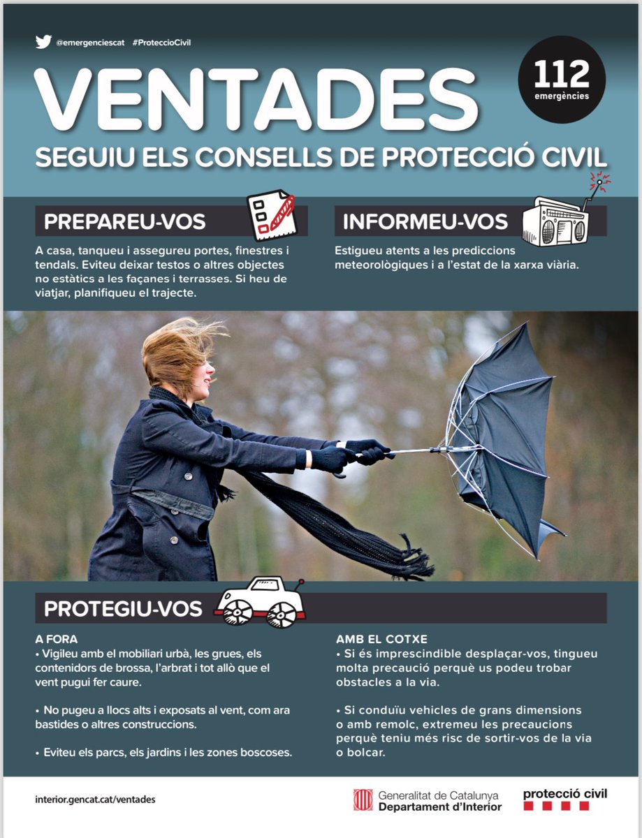 solsona_marc's tweet photo. Davant l’episodi de Ventades uns consells de seguretat @ajdemollerussa https://t.co/Dob3AZSdpU