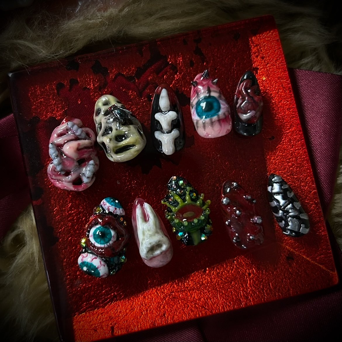 porupe_nff's tweet photo. ネイルデザインして作っていただいた…
天才すぎる芸術すぎる宝物です。
ありがとうございます！@rribons 
世界一可愛い https://t.co/zs1h0NSpQD