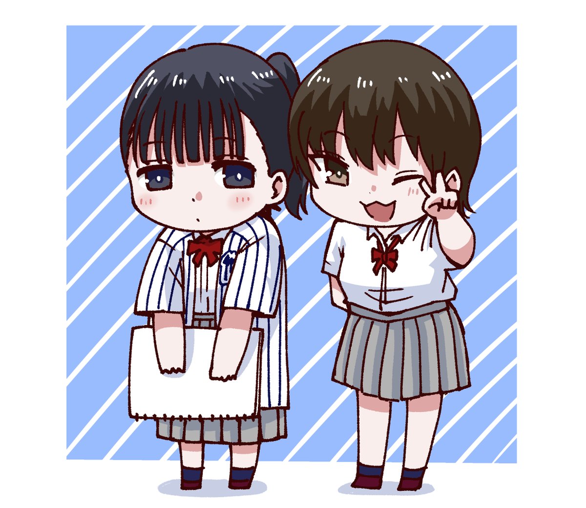「モーリー(ボード職人ちゃん)と三原さん 」|須賀達郎⚾️ボールパーク10巻6/22発売のイラスト