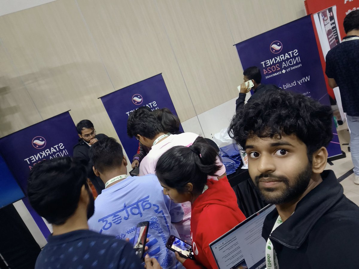 vishruthvs10's tweet photo. Excited to hack with @Starknet at ethindia24 https://t.co/QrLkp1LQp2