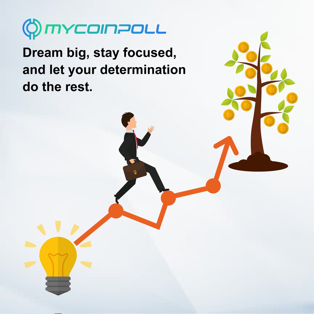 mycoinpoll's tweet image. 🌱 From Ideas to Growth 🌟
Dream big, stay focused, and let your determination transform visions into reality. Just like a tree grows from a single seed, your journey to financial success starts with a single step. 💼💡

📈 Success Tips:

🌟 Set ambitious goals.

🔥 Stay…