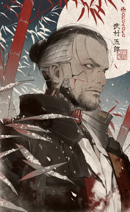 #Cyberpunk2077 #サイバーパンク2077 Fanart Goro Takemura ゴロウ・タケムラ