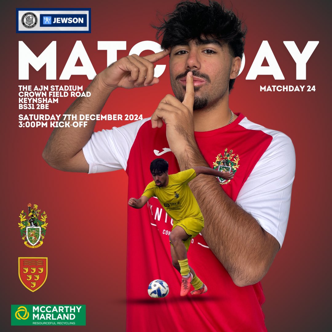 CadburyHeathFC's tweet photo. ⚽️ | 𝙈𝙖𝙩𝙘𝙝𝘿𝙖𝙮…

Game ON

🆚 @KeynshamTownFC 
📆 Sat 7th Dec 
🏆 @Jewson @_WesternLeague_  Div 1
⏰ 3:00PM K/O
🏟️ The AJN Stadium, BS31 2BE

#UpTheHeath⚪️🔴 #GameDay #StormDarragh | @westcountryfb @swsportsnews @bbcbristolsport https://t.co/MnWtMgudeF