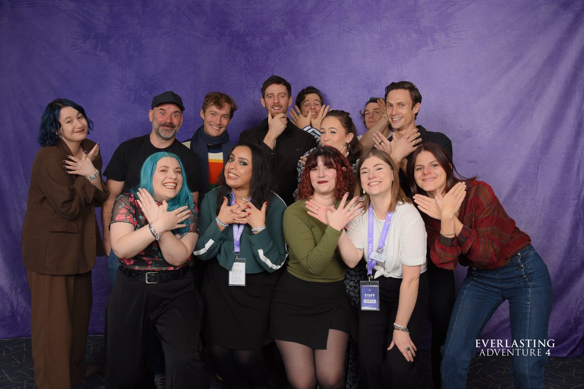 enaigrom's tweet photo. Hard to believe one week ago we were doing our last #EACON with @nevastalgia 🥹💜... I don't think it could have ended in a better, more wholesome way, and I am incredibly grateful that I got to work with this amazing group of people so many times over the last four years 🥹🫶🏻. https://t.co/74PV2yCvzC