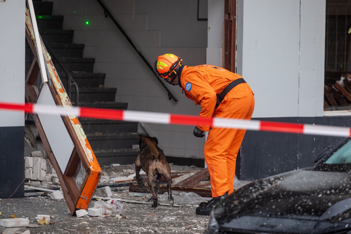 Zoektocht naar slachtoffers tussen puin in Den Haag