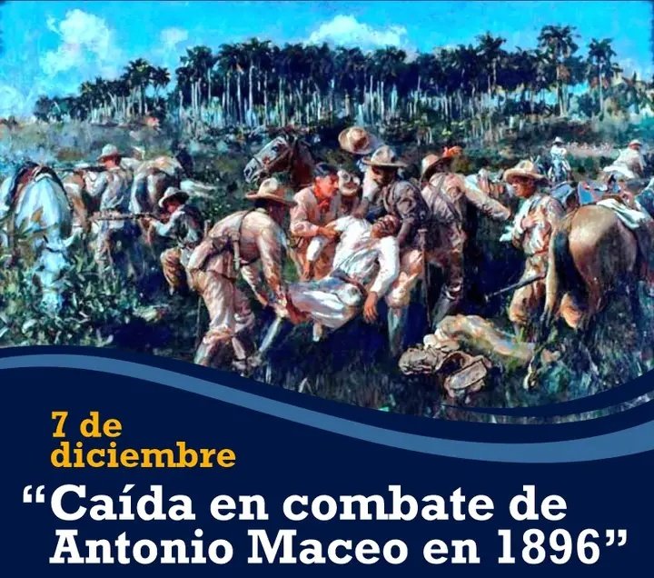 DrRobertoMOjeda's tweet photo. Cada 7 de diciembre el sentido homenaje que todo el pueblo de #Cuba rinde al Lugarteniente General Antonio Maceo y a su fiel ayudante Panchito Gómez Toro ratifica que morir por la Patria es vivir. #CubaViveEnSuHistoria https://t.co/aybYeBtrcZ