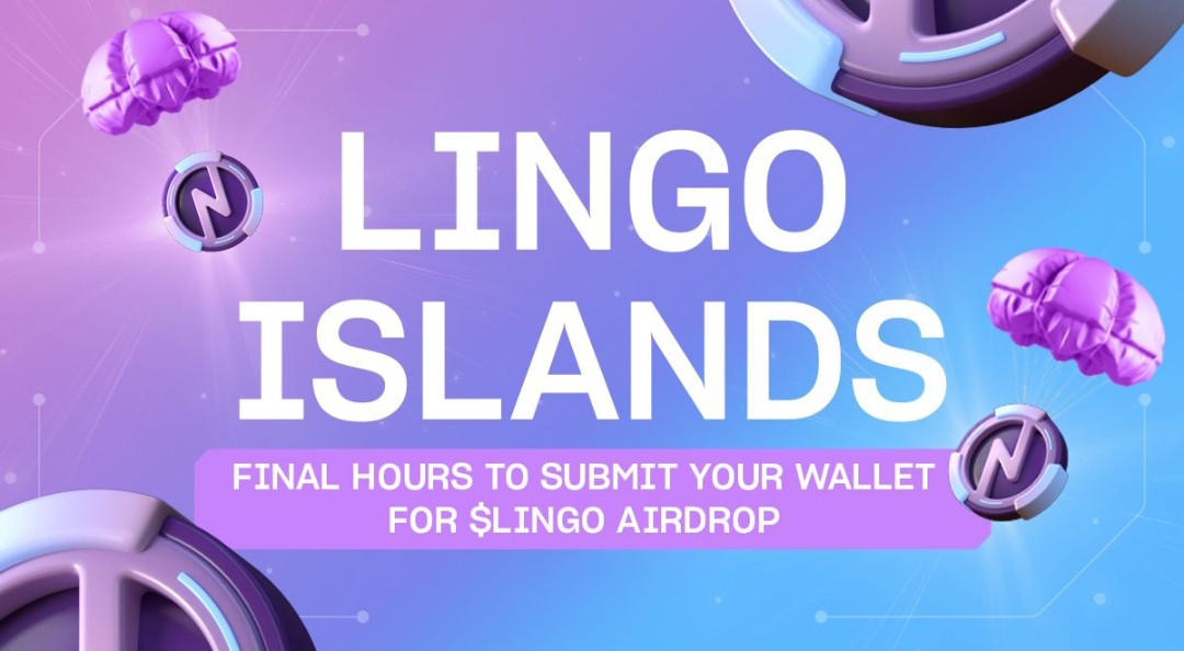 Dear $Lingo community

Note that wallet connection will officially end Dec 10th! 
Make sure to connect wallet before deadline

#Dreamscometrue $Lingo 🏝️