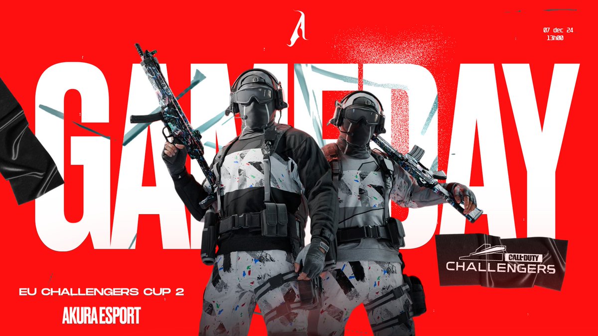 AkuraEsport's tweet photo. ⚔️ #EuChallengers | #COD
💥Encore une fois, notre équipe participe à la nouvelle édition de la EU Challengers Cup 2.🫶
Bonne chance à tous !
#AKUforVictory ⛩️ https://t.co/mTHQbzmppx