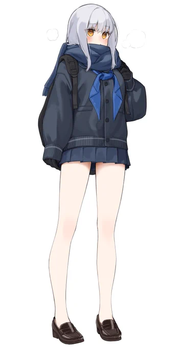 寒くても素足ガール 