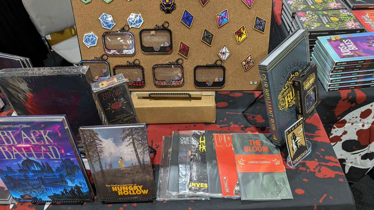 GehennaGaming's tweet photo. Looking for horror #TTRPGs at #PAXUnplugged? We got you. Stop by booth 3463 or signup for one of our games in room 105! https://t.co/2iAYSU1gCz
