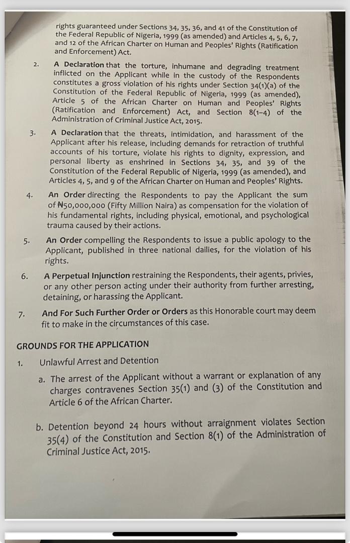 SaharaReporters's tweet photo. #EndBadGovernance: Activist Khalid Aminu Files N50million Suit Against Secret Police DSS, Kaduna Director Over Torture, Right Violations | Sahara Reporters https://t.co/T3qpWcbBFu https://t.co/nYpvwaCehM