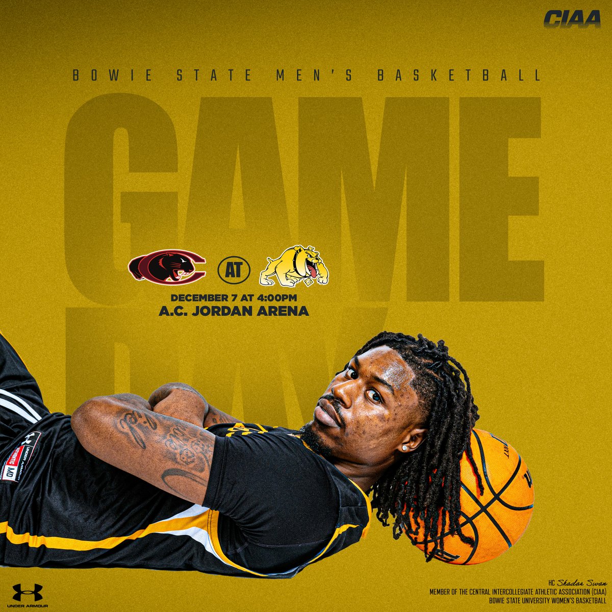 A Saturday full of <a href="/CIAAForLife/">CIAA</a> hoops inside A.C. Jordan Arena!

Wear your ugly Christmas sweater for 𝙐𝙜𝙡𝙮 𝙎𝙬𝙚𝙖𝙩𝙚𝙧 𝘿𝙖𝙮 🎄🎅❄️ for <a href="/BowieStatewbb/">Bowie State WBB</a> and <a href="/BowieStateHoops/">BSU Basketball</a>!

#BulldogNation | #BiteDown