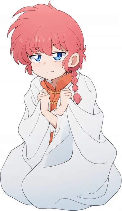 今日のシャンプー登場もそうだけど、色んな表情のらんまがきになるーっ 毛布くるまりらんま #らんまアニメ #らんま