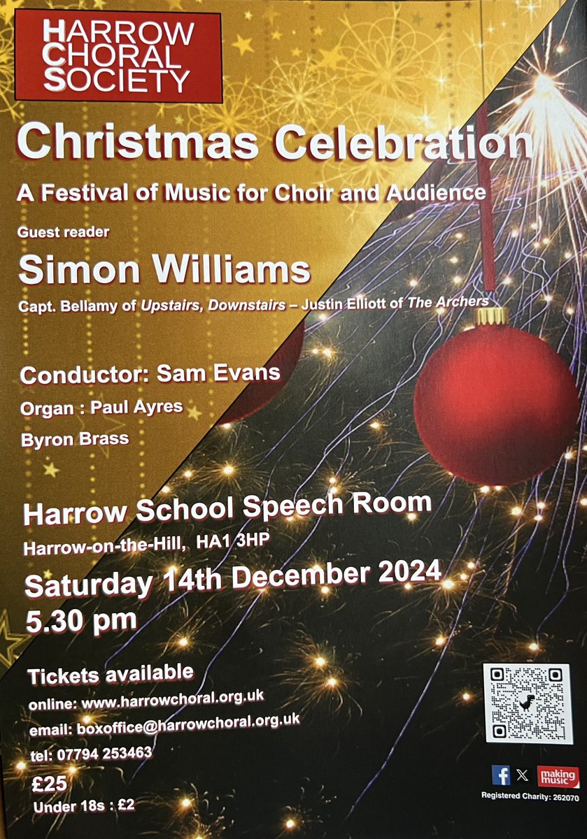 Harrow_Choral's tweet photo. Only one week to go
Come and see our performance at the Speech Room at Harrow School, conducted by our musical director Sam Evens. @DSimmonds_RNP @gareththomasMP @ClassicFM @BBCRadio3 @harrowonline https://t.co/LmsLyTnQEe