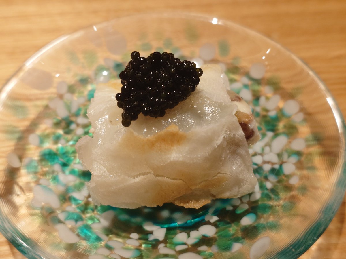 flying_drunkard's tweet image. ・甘納豆チーズ餅
===前半戦終了===

↓続く
#虎ノ門とだか #食堂とだか #飯テロ #虎ノ門