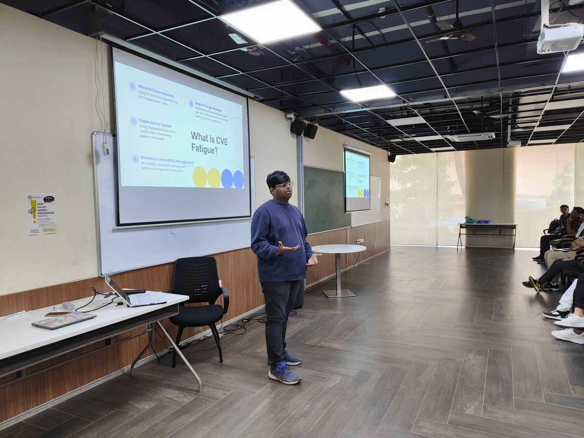 cncfthane's tweet image. And finally we had lighting sessions by @MehtaHanshal sharing insights about BuildSafe: Securing Software Supply Chain and @SOHAMG5 taking session on From Cloud-Native to AI-Native: Unlocking the Future of LLM

#cncfthane #cloudnative