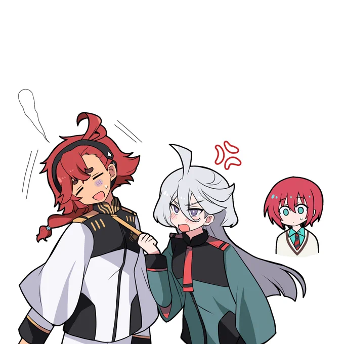 先輩と後輩#GQuuuuuuX#水星の魔女 