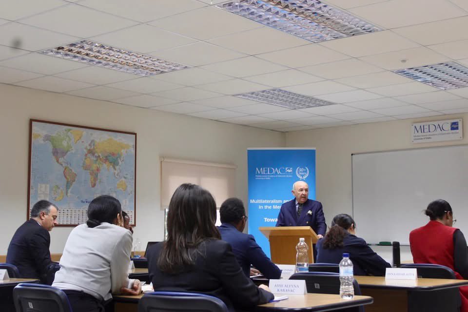 Mediterranean Academy of Diplomatic Studies MEDAC (@medac_malta) on Twitter photo MEDAC was honoured to welcome H.E. Luis Gallegos 🇪🇨 Chair of the Board of Trustees of the Global <a href="/UN/">United Nations</a> Partnership for Inclusive ICTs. Incredible experience & insights gained from an inspiring international career shared with MEDAC students. A privilege for us all🙏 MEDAC was honoured to welcome H.E. Luis Gallegos 🇪🇨 Chair of the Board of Trustees of the Global <a href="/UN/">United Nations</a> Partnership for Inclusive ICTs. Incredible experience & insights gained from an inspiring international career shared with MEDAC students. A privilege for us all🙏
