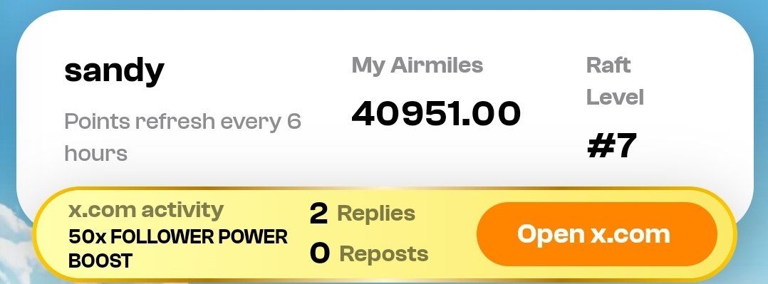 5 days in token launch

If you still have less then 40k airmiles

Gather here &amp; level up your RAFT level

My 50x multiplier will help you to get massive points 

earn your first 4 digit airdrop from LINGO 🔥

Lets interacts each other comments 👇

#Dreamscometrue $Lingo