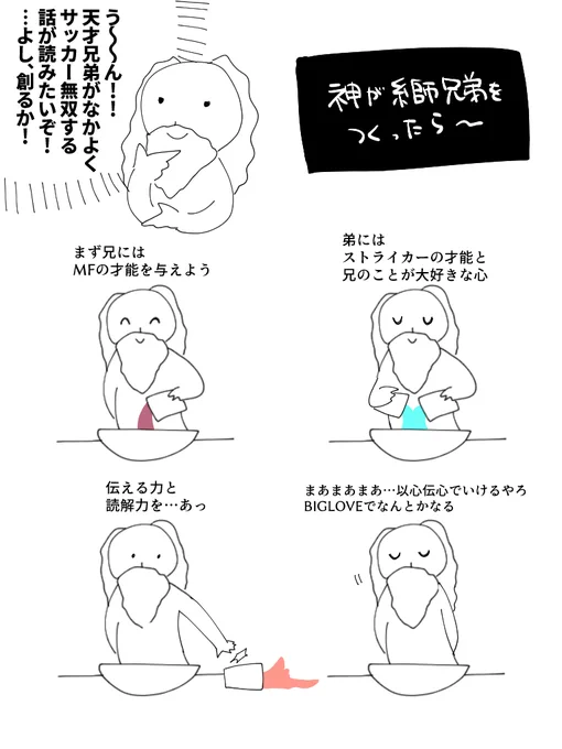 神がits兄弟をつくったら
※創造神ジェネパロ 