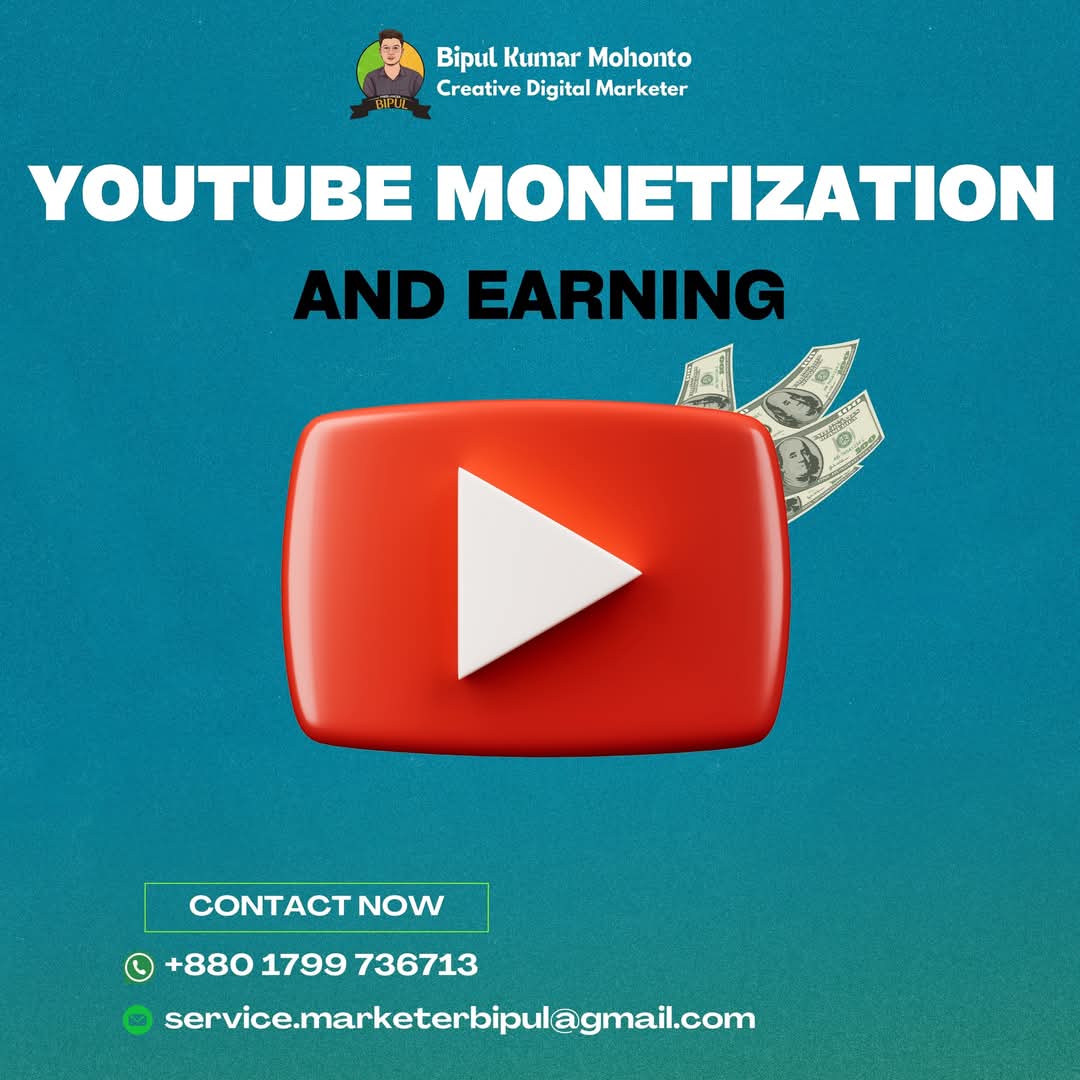 ad_xbipul's tweet image. #YouTubeMonetization #EarnFromYouTube #AdSenseTips #YouTubeIncome #ContentCreators #YouTubeGrowth #FreelancerBipul #freelancerbipul #MarketerBipul #marketerbipul #BipulKumarMohonto #BIPULKUMARMOHONTO #bipulkumarmohonto