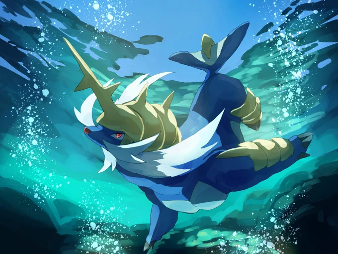 ダイケンキさん #ポケモン版深夜の真剣お絵描き60分一本勝負 