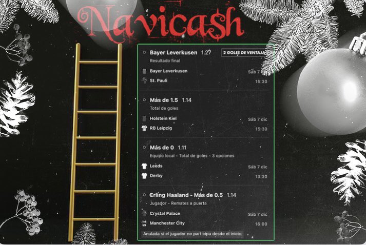 OnlyFutbolPicks's tweet photo. Buenos días, amig@s 🍂

¿Comenzamos a rellenar nuestra tarjeta de compras? 💳

#NaviCas$h🎅🏼

🇩🇪 Bundesliga  +  🏴󠁧󠁢󠁥󠁮󠁧󠁿 Premier
🔹 Bet 1:  10€  —>  18.43€ https://t.co/bMb8WR8ed1