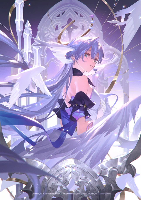 Robin #HonkaiStarRail   #崩壊スターレイ #知更鸟 #Robin #ロビン CF p.o will start next week , stay tuned owo 