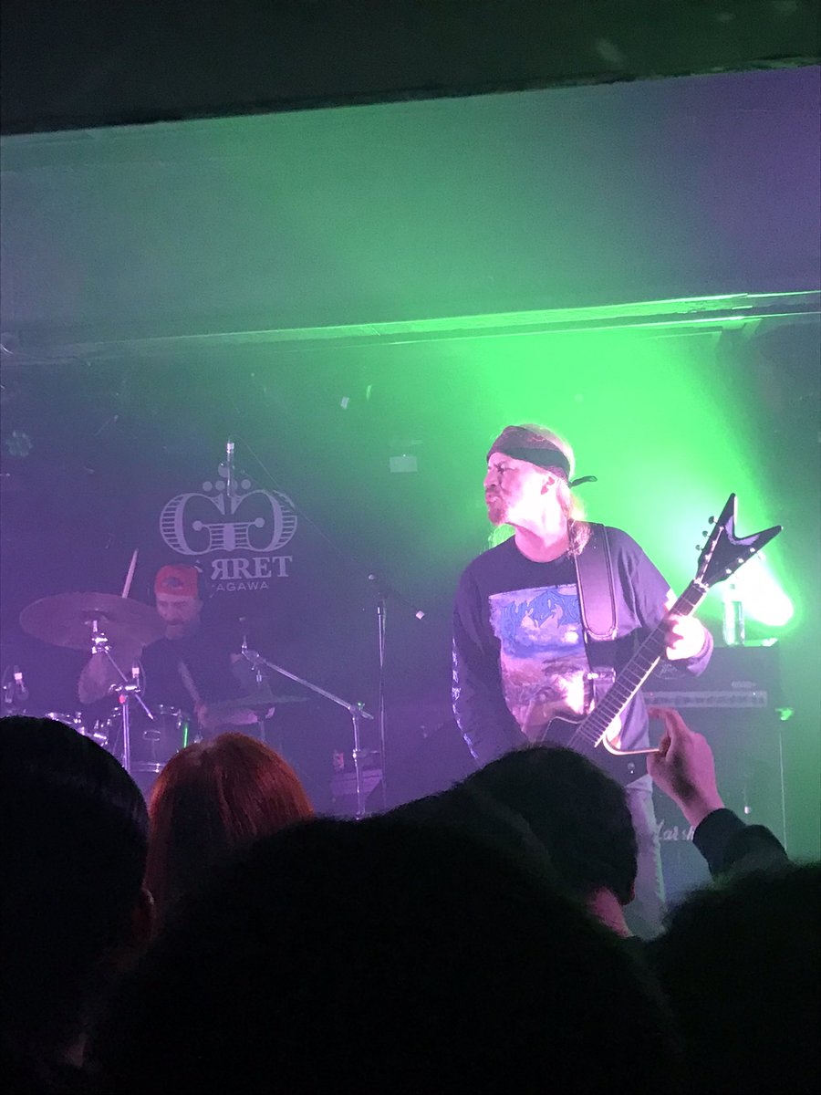 19doutoku's tweet photo. 遂に見れたぜMalevolent Creation🤘

まさかのスリーピースで大丈夫?って一瞬でも思ってごめんよ、Phil。

滅茶苦茶キレキレで最高。

名盤1st-3rd以外にEternal からの選曲多くて意外だったが格好いい。

ただ、もう数曲くらいあっても良かったよー食い足りねぇ。

来年もまた来てくれよな。 https://t.co/d9YLijzkDK