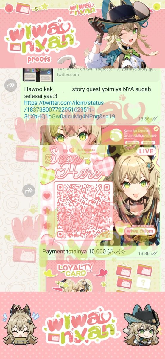 keqine's tweet photo. ㅤ
ㅤㅤฅ⁠^⁠•⁠ﻌ⁠•⁠^⁠ฅ 0058 ฅ⁠^⁠•⁠ﻌ⁠•⁠^⁠ฅ
ㅤ♡ Story Quest: Yoimiya (crystal fly bonus)
ㅤ https://t.co/ISIrb1rpc8