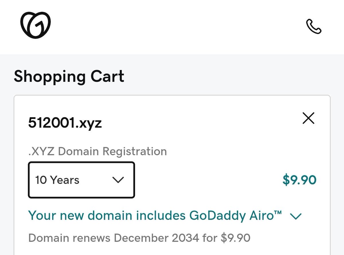 iterativeguy's tweet image. Did you know you can get a .XYZ #Domain for less than $1/year if it’s all numbers and under 9 chars.

Example: 512001.xyz
10 years for just $9.90! 🤯

Try it @GoDaddy or @Namecheap

#domainsforsale #Domains