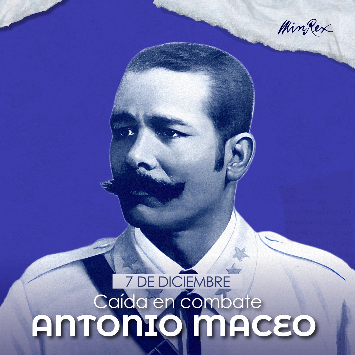 En el 128 aniversario de la caída en combate de Antonio Maceo Grajales, reafirmamos que en #Cuba no habrá un nuevo Zanjón.

Como dijera el propio Titán de Bronce, "quien intente apoderarse de Cuba, recogerá el polvo de su suelo anegado en sangre, si no perece en la lucha".