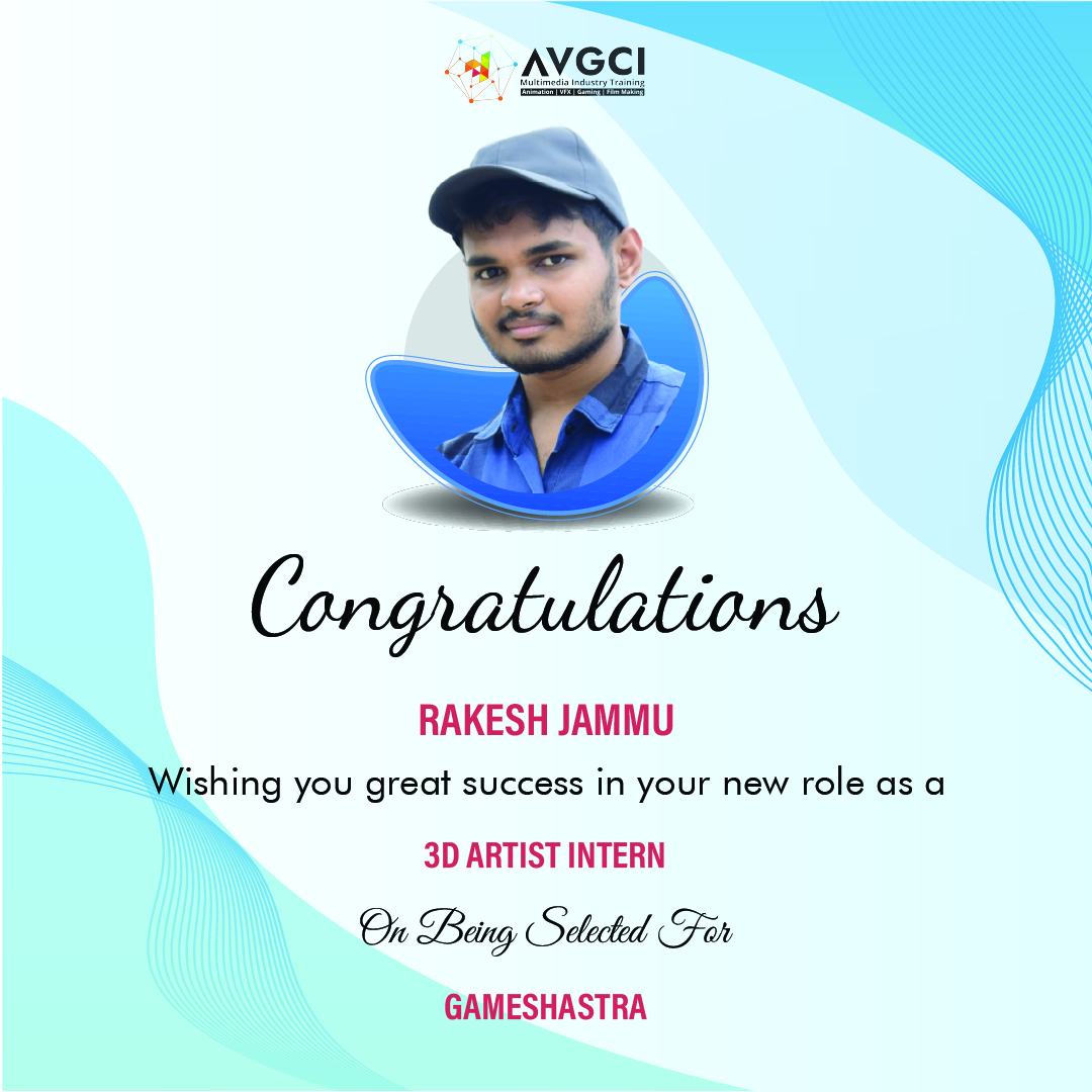 avgciofficial's tweet image. 🎉 Congrats to Rakesh Jammu! 🎉

Placed as a 3D Artist Intern at Gameshastra! 🚀 Your hard work has paid off—here’s to a bright future! 🌟

💼 Want a career like Rakesh?
Join AVGCI today: avgci.com
📞 6002100600/6003800600
#AVGCI #3DArtist #SuccessStories