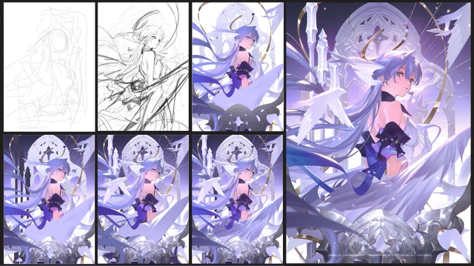 Robin #HonkaiStarRail   #崩壊スターレイ #知更鸟 #Robin #ロビン CF p.o will start next week , stay tuned owo 